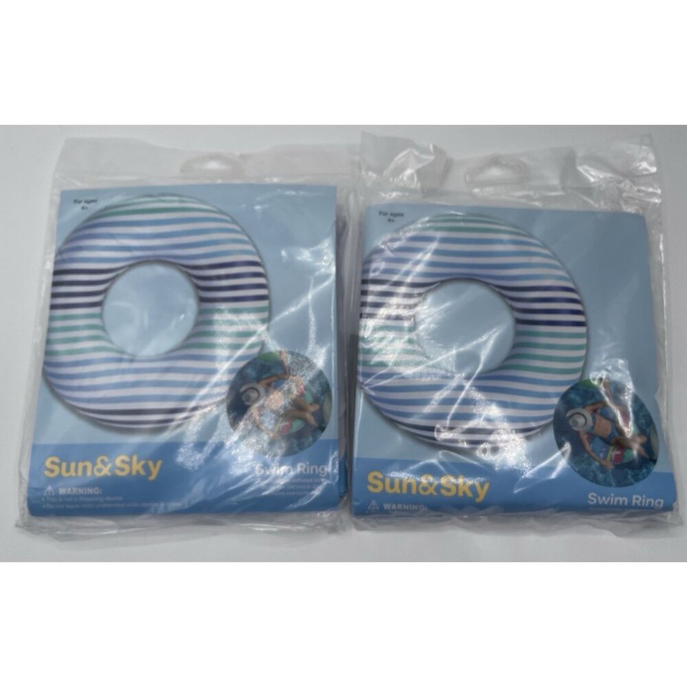 Sun & Sky‎ 35" Swim Ring Tire Tube Summer Pool Beach Water Fun Inflatable Lot 2